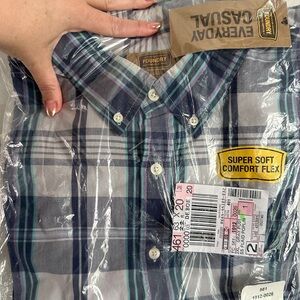 The Foundry Short Sleeved Plaid Shirt. Brand New. Size 2XL